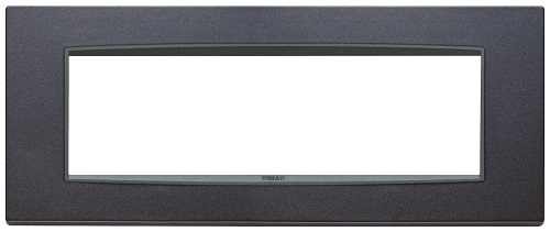 Placca Metallo 7 Moduli Antrtacite Matt